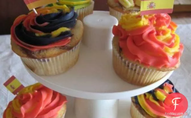 Nutella Redemoinho Baunilha Cupcakes