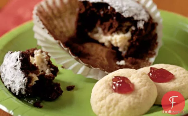 Chocolate-Creme De Queijo Cupcakes