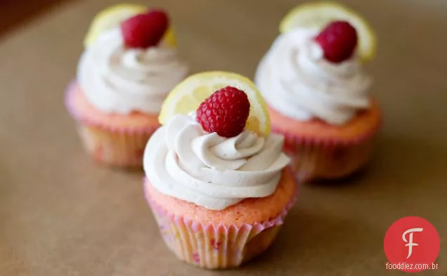 Limão Framboesa Cupcakes
