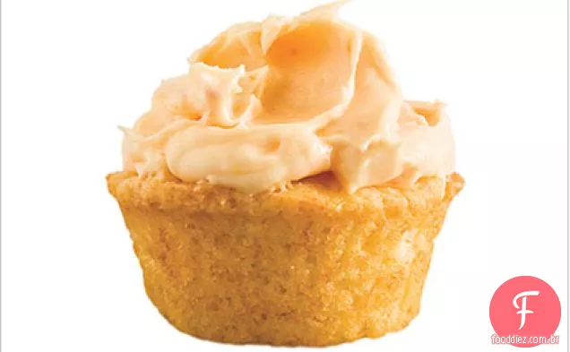 Cupcakes Cítricos Frescos Com Creme De Manteiga De Laranja