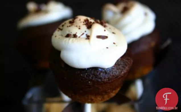 {mini} receita de Cupcake s'mores