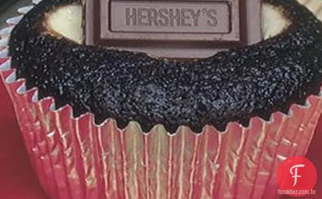 Chocolate Bar Filled Chocolate Cupcakes