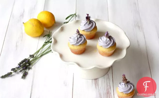 Cupcakes De Lavanda Recheados Com Limão