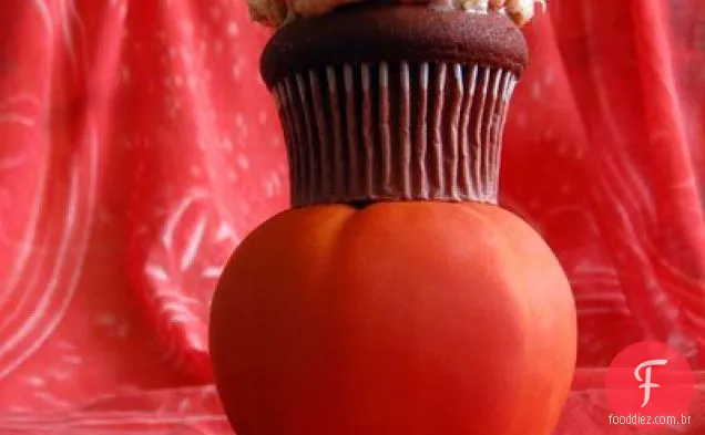 Cupcakes de feijão e tomate assados