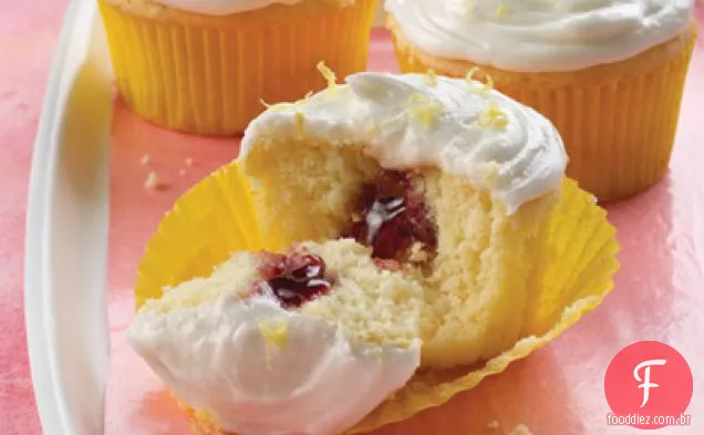 Limão Framboesa Surpresa Cupcakes