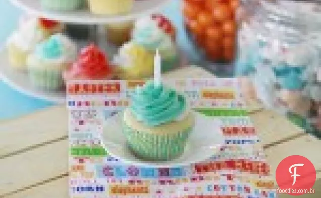 Baunilha Feijão Creme Azedo Cupcakes