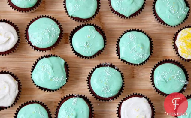 Red Velvet Christmas Cupcakes