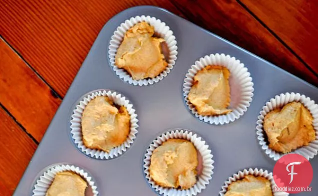 Um Cupcake De Abóbora Mais Saudável Com Abóbora Spice Cream Cheese Fro