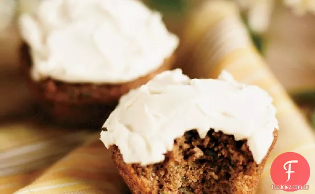Cupcakes de abobrinha com cobertura de Cream Cheese