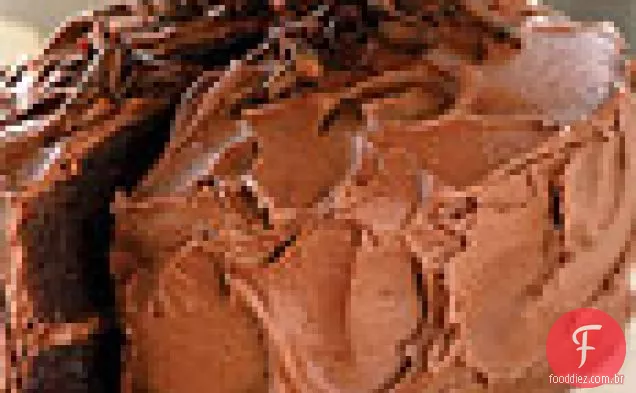 Bolo de comida do diabo com Chocolate-Creme De Manteiga De Laranja