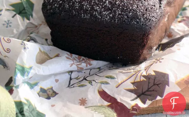 Pão de gengibre de chocolate sem glúten