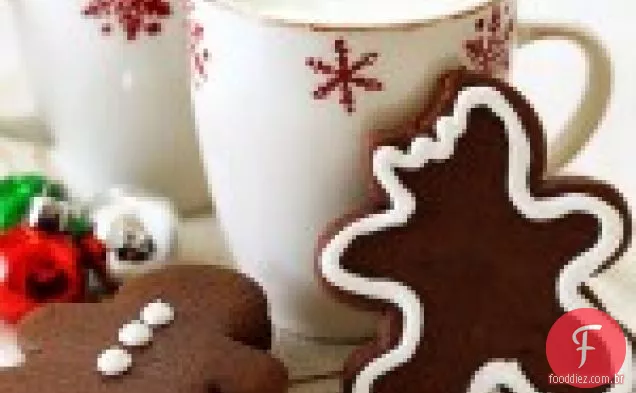 Biscoitos De Gengibre Com Chocolate