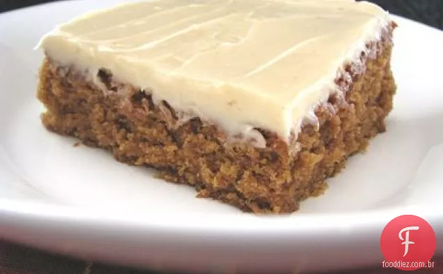Barras De Gengibre Com Cobertura De Cream Cheese
