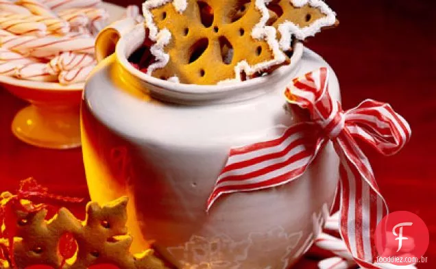 Biscoitos De Floco De Neve De Gengibre