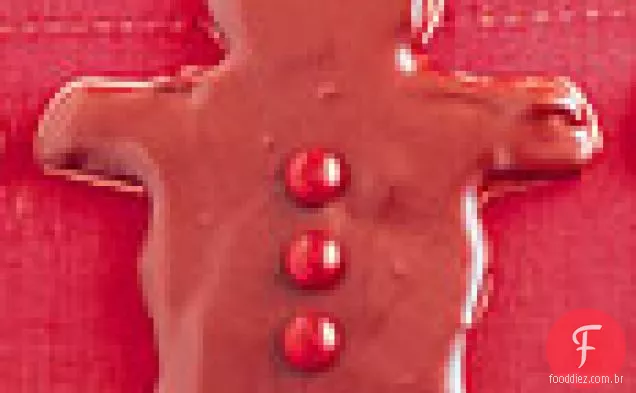 Gingerbread Kids Com Cobertura De Chocolate