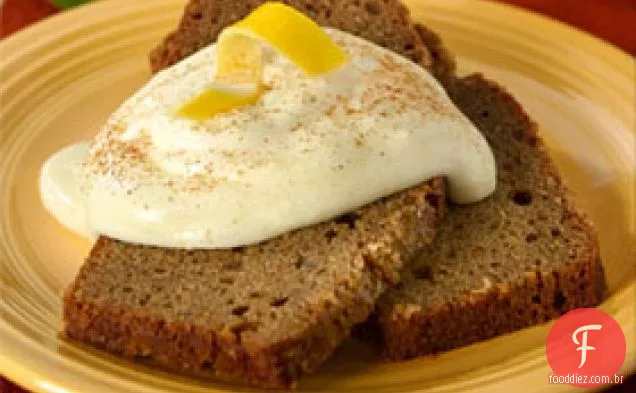 Bolo De Pão De Gengibre Com Creme De Limão