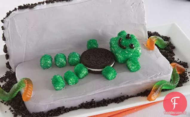 Bolo Do Caixão Do Monstro