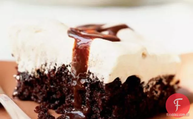 Bolo De Creme Mocha De Chocolate De Uma Tigela