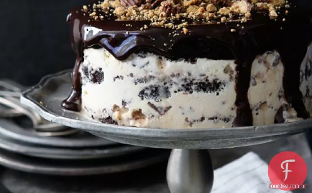 Bolo de sorvete de Brownie de Reese