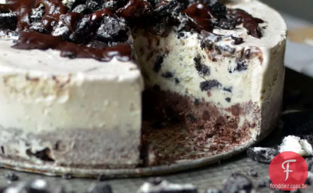 Bolo De Sorvete Oreo De Chocolate Congelado