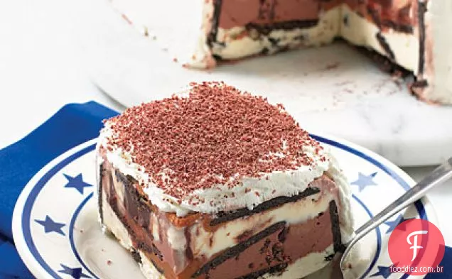 Manteiga De Amendoim-Bolo De Sorvete De Biscoito De Chocolate