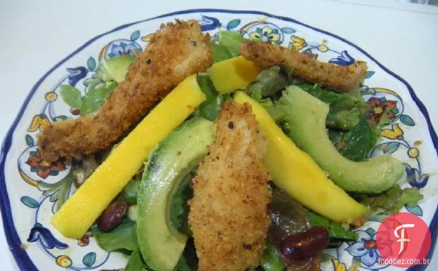 Salada mexicana Tropical com peixe