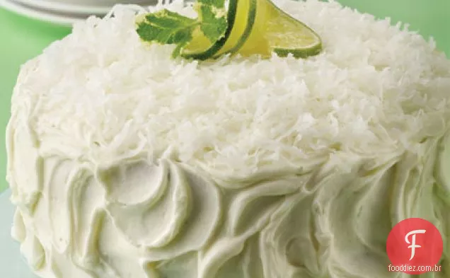 Bolo De Camada De Limão De Coco