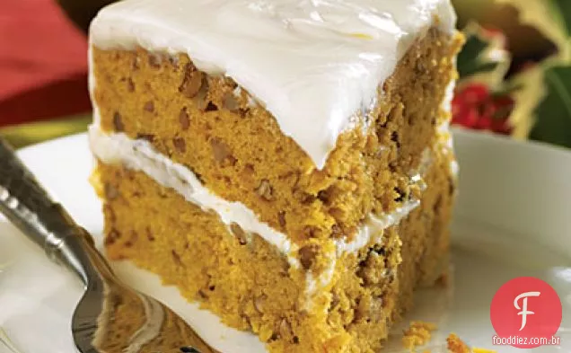 Bolo De Camada De Abóbora-Pecan