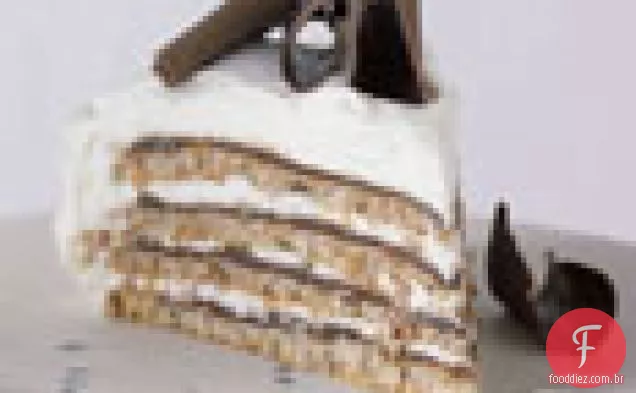 Bolo de camada de creme merengue, Chocolate e Kirsch