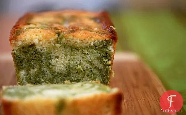 Bolo De Libra De Mármore De Limão E Matcha