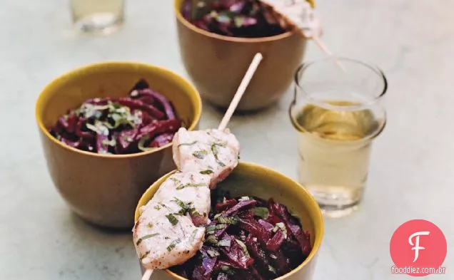 Espadarte Grelhado Kebabs