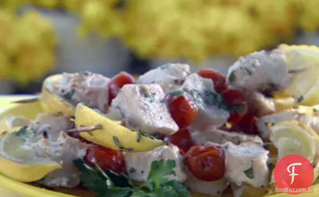 Lemon Swordfish Brochettes
