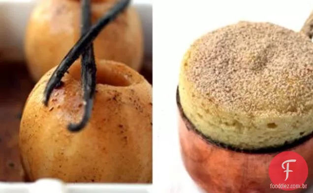 Suflê De Maçã Assada E Baunilha