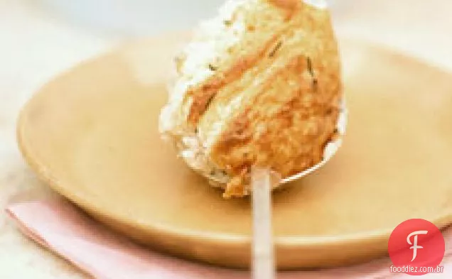 Suflê de batata-cebolinha