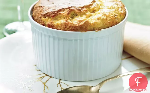 Suflê de milho fresco com Bacon e Comté