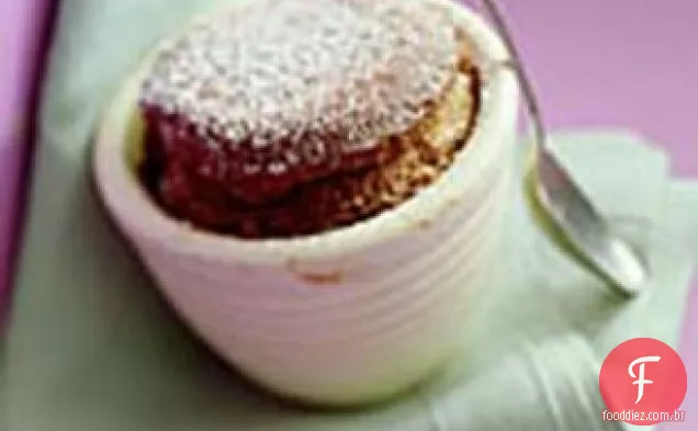 Chocolate-suflês de banana