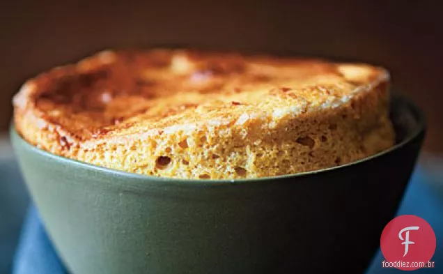 Suflês de queijo e abóbora