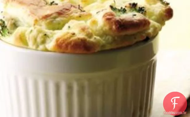Souffle De Brócolis E Queijo De Cabra