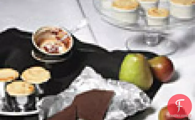 Suflês de Pêra com molho de Chocolate