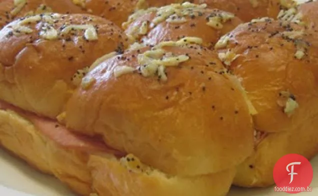 Mini Pãezinhos De Presunto E Queijo
