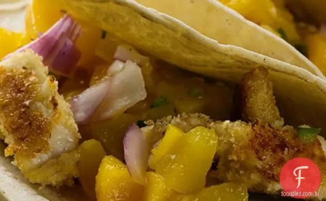Tacos De Tilápia Com Salsa De Pêssego