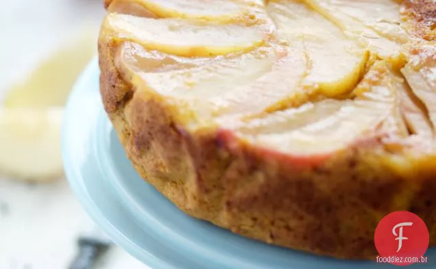 Bolo de maçã e abóbora de cabeça para baixo — gâteau renversé aux pommes et au potimarron