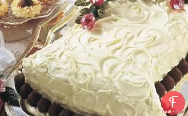 Bolo De Casamento Do Chuveiro Nupcial