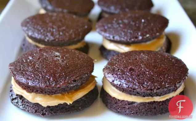 Manteiga De Amendoim Brownie Whoopie Tortas Receita