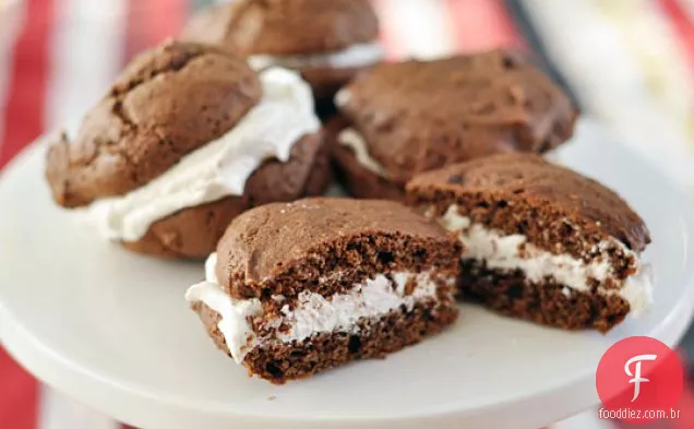 Chocolate sem glúten Whoopie Pies & Marshmallow Cream Cookb