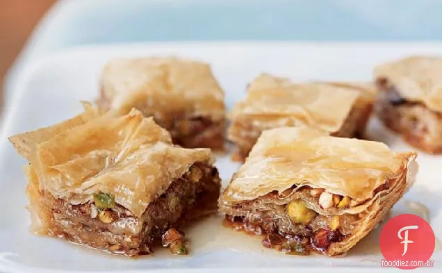 Baklava com mel de flores silvestres