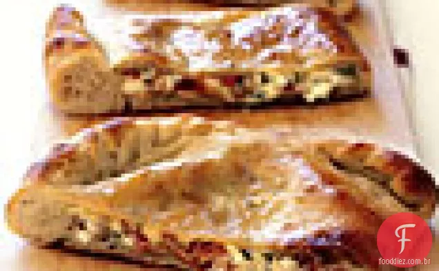 Queijo duplo e Prosciutto Calzone