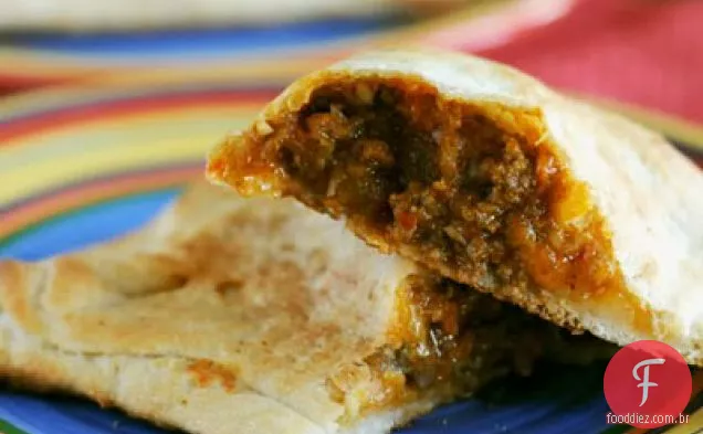 Tex-mex Calzones (da edição de Março de 2009 da Cooking Light Ma