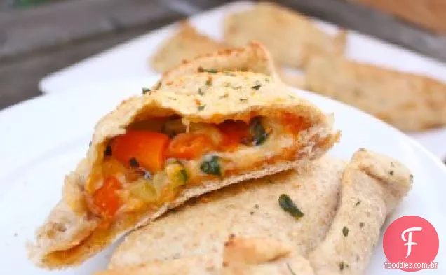 Calzones De Trigo Integral Vegetais Torrados