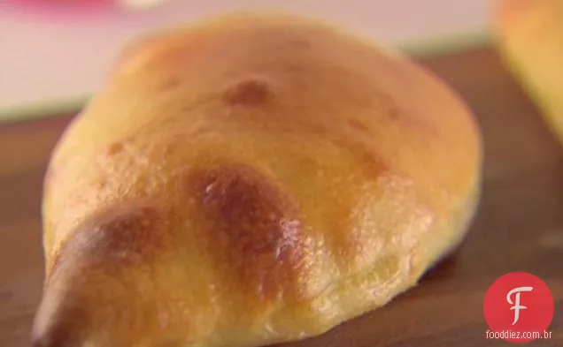 Ricota e chocolate-calzones de avelã